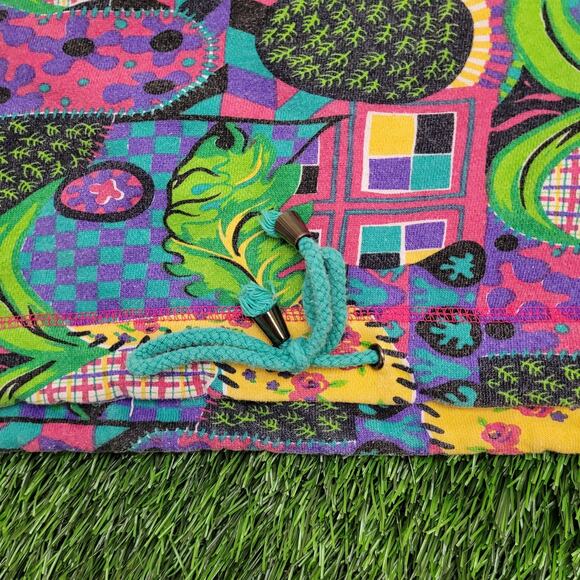 Vintage Boho Hippie Hoodie Womens Large 25x25 Baggy Boxy - Picture 4 of 10